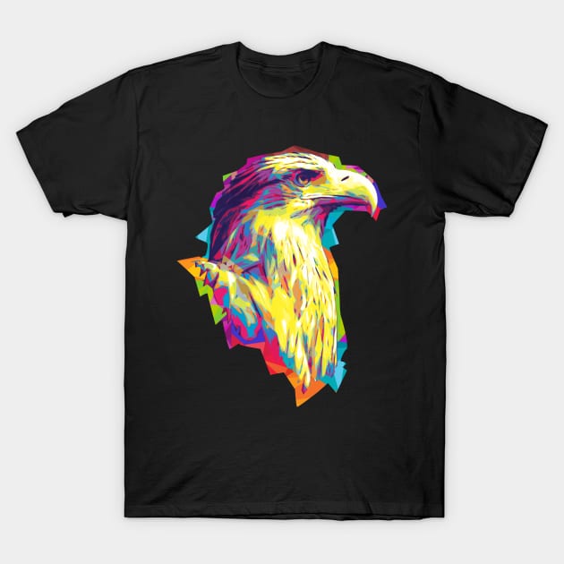 Wpap Pop Art Eagle Abstarct art T-Shirt by Piomio